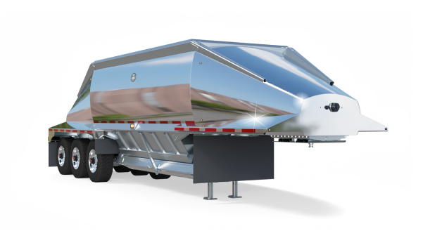 Frontend of MAC Bullet Bottom Dump Trailer