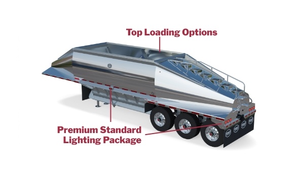 Loading Options for MAC Bullet Bottom Dump Trailer